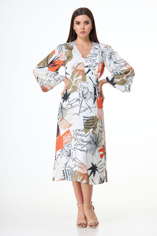 Платье ANELLI 1045 светлые тона фото 2