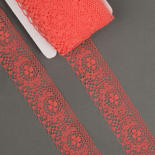 Кружево-трикотаж KRUZHEVO арт.TBY 1660 шир.40мм цв.233 персиковый уп.27,4м