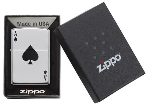 Зажигалка ZIPPO Туз пик | Simple Spade Design 24011