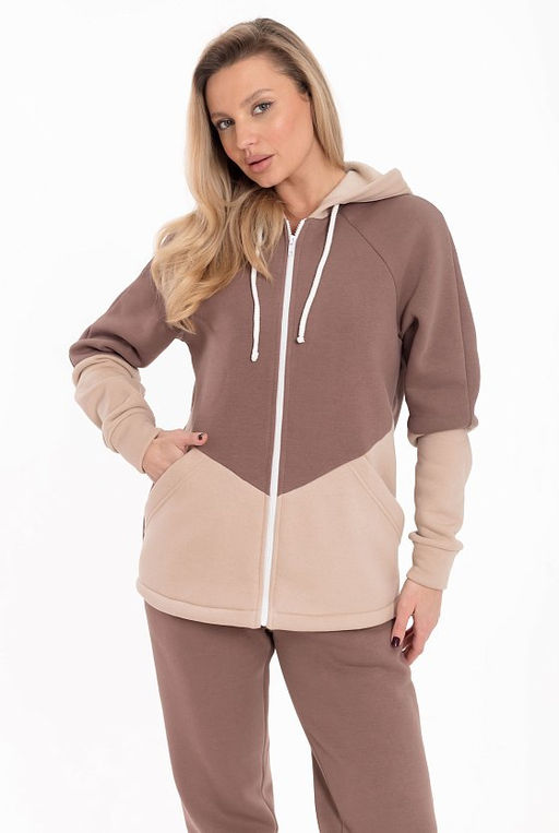 Костюм М324239кб коричневый/бежевый