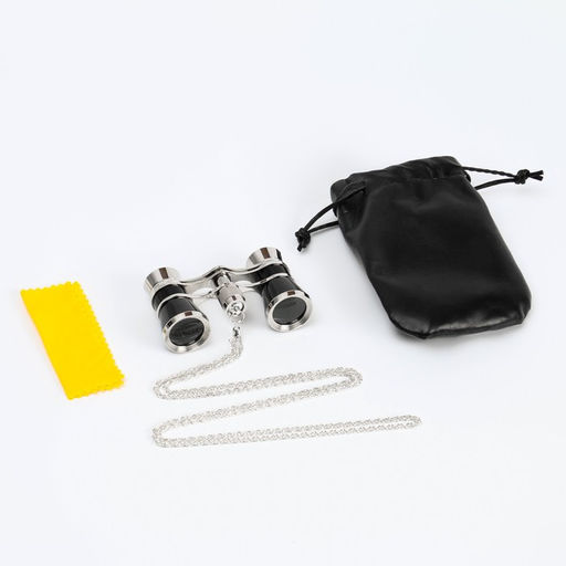 Бинокль театральный 3х25 хромированный, цвет чёрный - Simaland фото 2