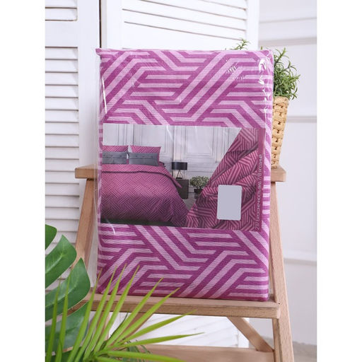 Постельное бельё 2 сп Бесконечность, ягодный, 175х210 см, 175х210 см, 70х70 см 2шт, бязь, 105г/м, 100% хлопок - Атра фото 5