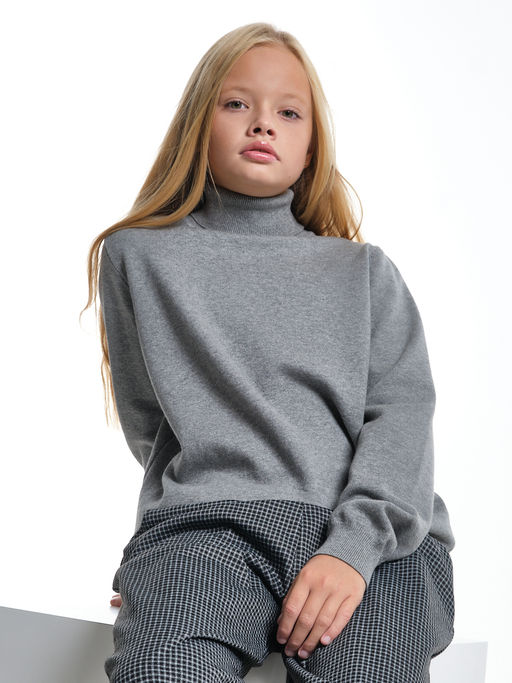 Джемпер (водолазка) 33-12240 т.серый