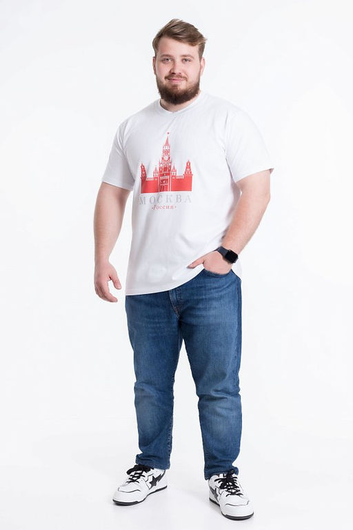 Футболка с принтом П124050к белый - Елена фото 4