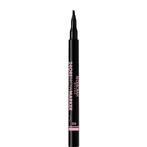 DEBORAH Лайнер для бровей 24ORE BROW MARKER, тон: 03 Темно-коричневый, 0,8г  фото 2