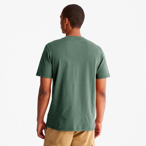 Мужская футболка Timberland EK+ REC.CTN Tee зеленая  фото 2