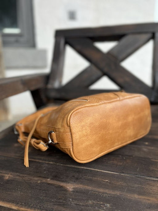 Женская сумка-рюкзак из эко кожи 9902 Рыжий - Kenguluna фото 6