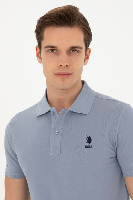 Мужская базовая футболка цвета индиго - U.s. polo assn фото 2