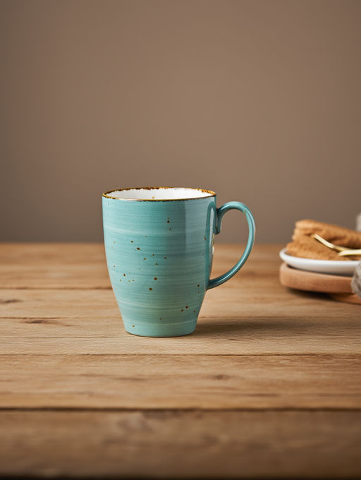 Цена за 4 шт. КРУЖКА BRONCO NATURE 450МЛ, БИРЮЗОВАЯ  фото 4