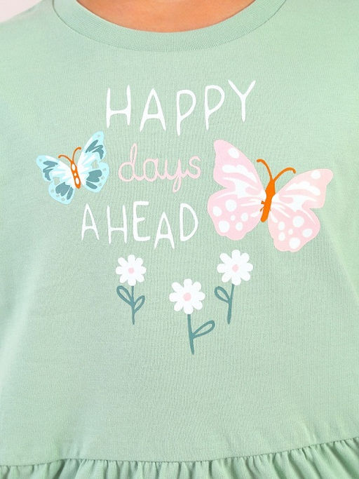 CRB wear / CWKG 63933-37 Платье для девочки,зеленый  фото 3