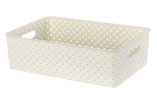 Корзинка с крышкой 7,5 л 35*24,5*10,5 см Береста слоновая кость (модель 5221/26) - Elan gallery фото 4