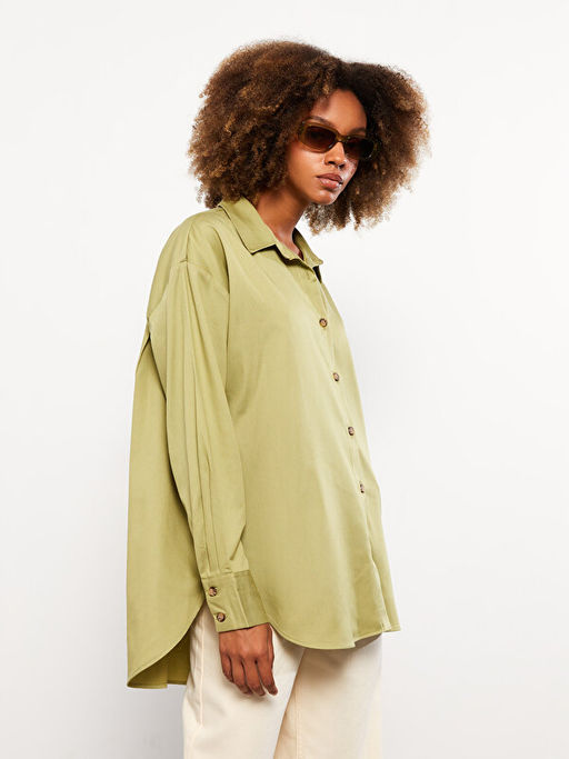 D?z Uzun Kollu Kad?n G?mlek