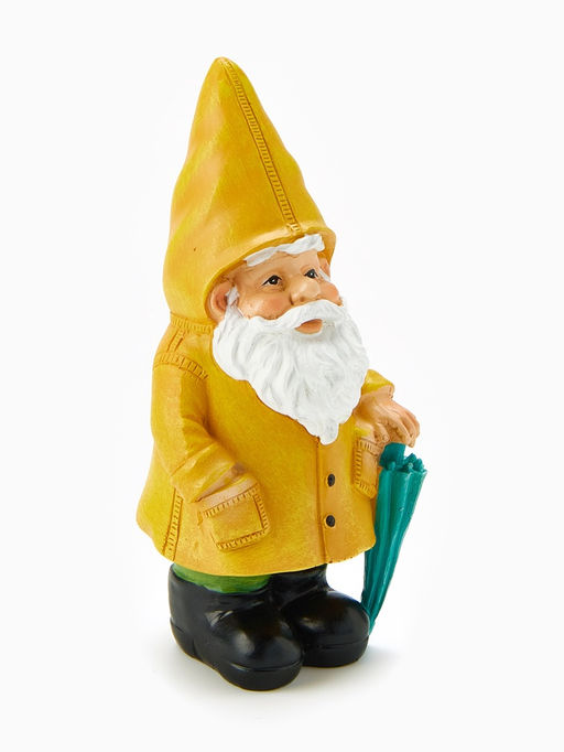 Садовая фигура из полистоуна «Гном в дождевике», 19×7×10 см