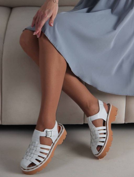 Босоножки EDART 2026.5151be. Белый  фото 11