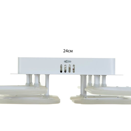 Люстра с ПДУ 59117/8WT, LED, 240 Вт, 3000-6000К, диммер, белый, 55×55×10 см