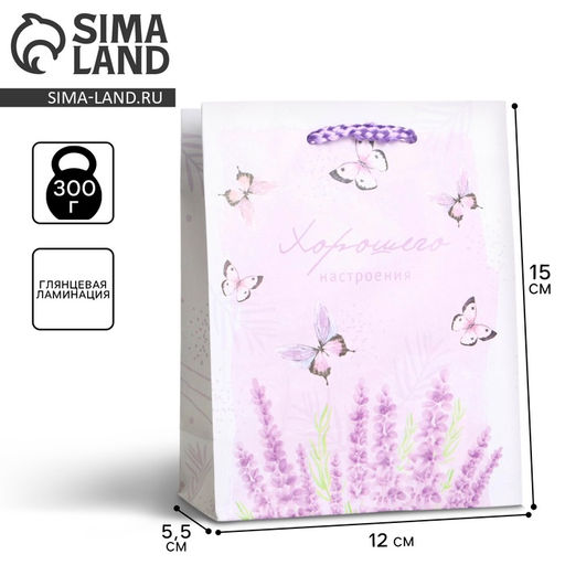Цена за 2 шт. Пакет подарочный ламинированный, упаковка, Special for you, S 12 х 15 х 5.5 см