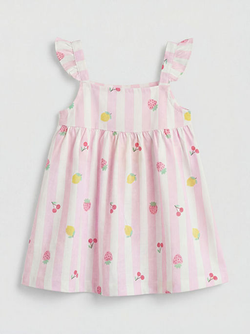 Kare Yaka F?rf?rl? K?z Bebek Elbise