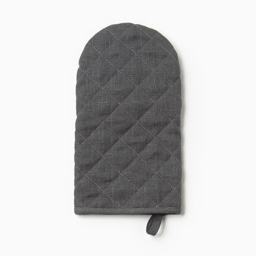 Набор кухонный Этель ECO grey: варежка 15×28 см, прихватка 19×19 см, 100% лён, 245 г/м²