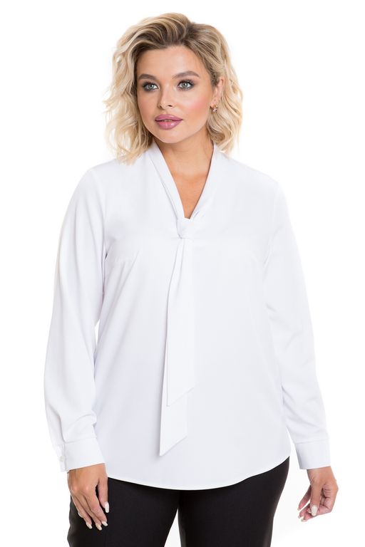 Блузка 1176 белый - Novita фото 2