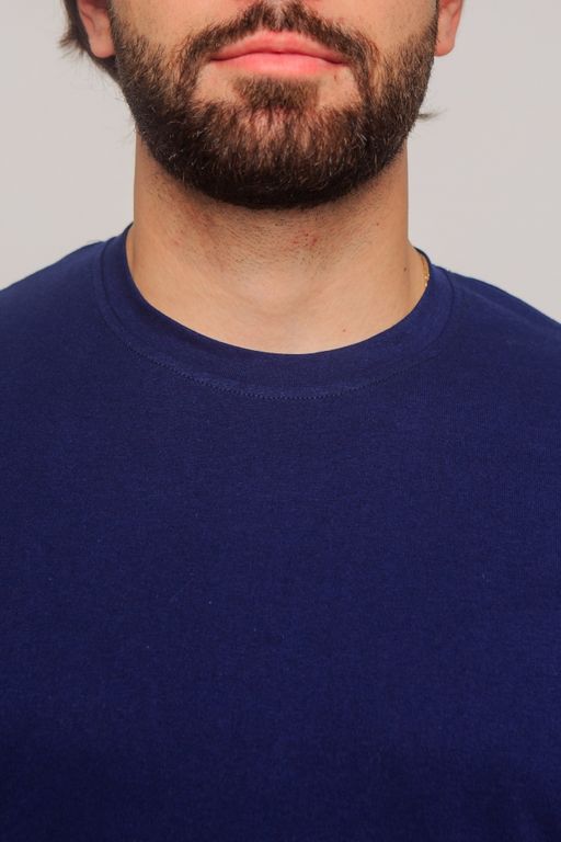 Футболка хлопок 100%,темно-синяя - Binita фото 14