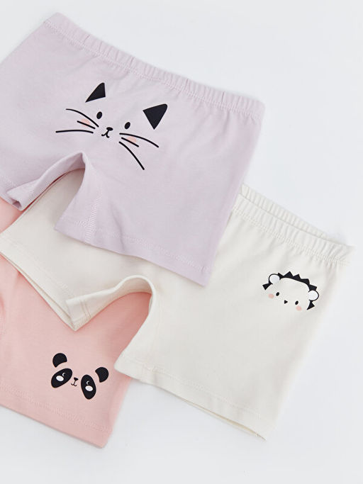 Bask?l? K?z ?ocuk Boxer 3l? - Waikiki фото 3