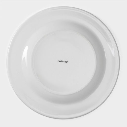 Тарелки Magistro Basic bistro, d=27 см, набор 6 шт., фарфор, белые