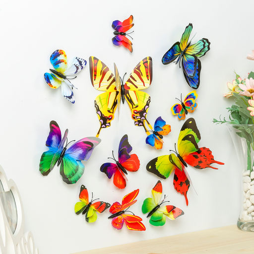 Магнит пластик Ночные бабочки набор 12 шт МИКС h=4,4,5,5,6,8,9,5,13,5,14,5 см - Simaland фото 2