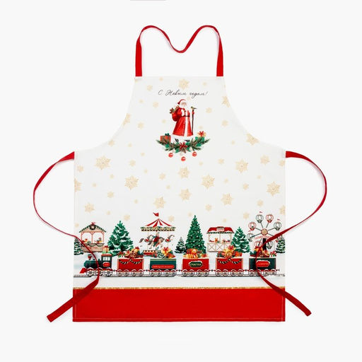 Набор подарочный Этель Новогодняя ярмарка, фартук, полотенце, прихватка  фото 2