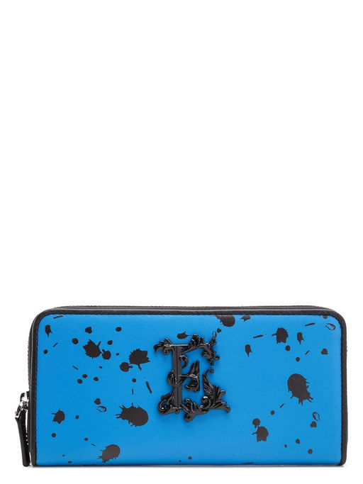 Кошелек ZQ76-2424 bright blue/black