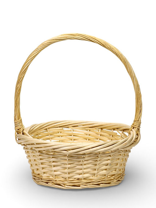 Корзина плетёная для хранения, лоза, светлая, набор 3 шт.