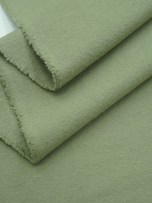 Теплый хлопок цв.Св.оливково-серый, ш.1.5м, хлопок-100%, 160гр/м.кв - Купава фото 2