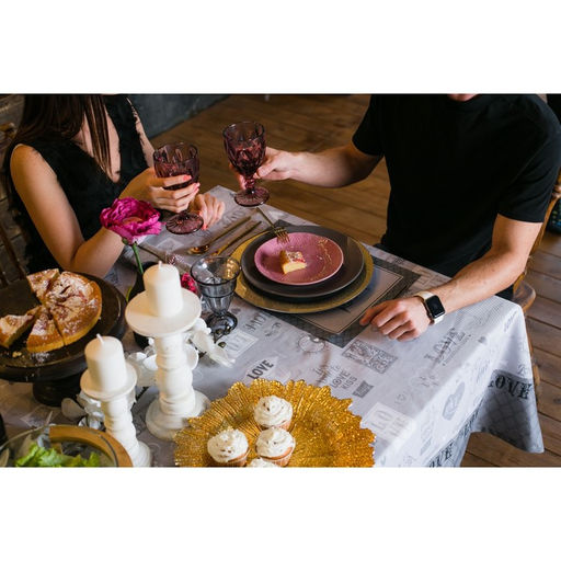 Скатерть Этель Love 220х147 см, 100% хлопок, саржа 190 гр/м2  фото 8