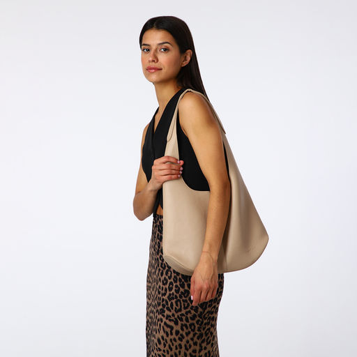 Сумка - мешок женская TEXTURA, на магните, с косметичкой, 36×10×27 см, бежевая