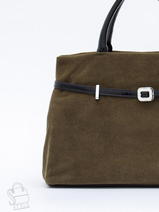 Сумка женская кожаная 91156SMS army green Velina Fabbiano-Safenta