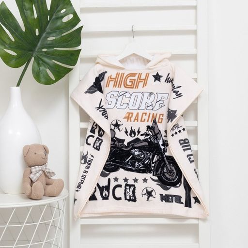 Полотенце-пончо детское махровое Крошка Я Racing 60*120см, 100% хлопок, 300гр/м2  фото 19