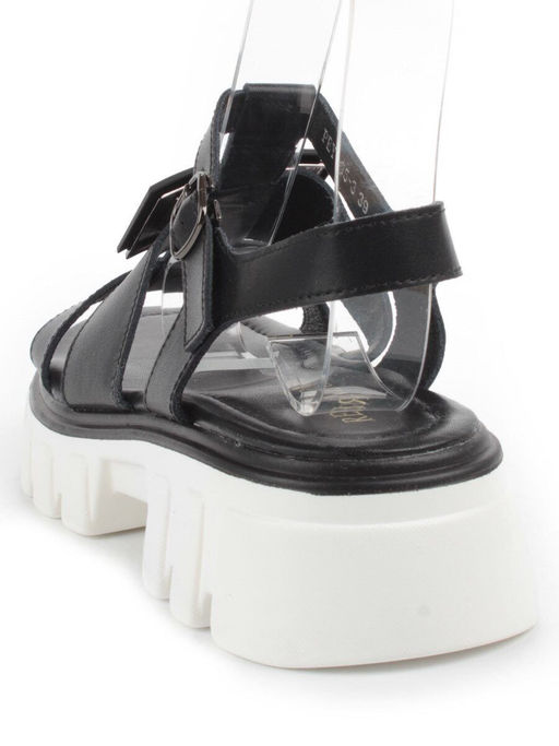 08-PEY195-3 BLACK Босоножки женские (натуральная кожа) - Фабричный китай фото 5