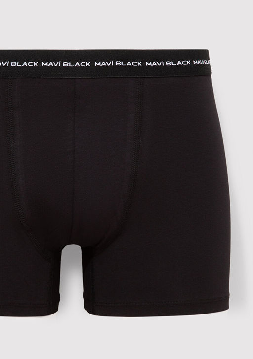 3lu Basic Siyah Boxer - Mavi фото 3