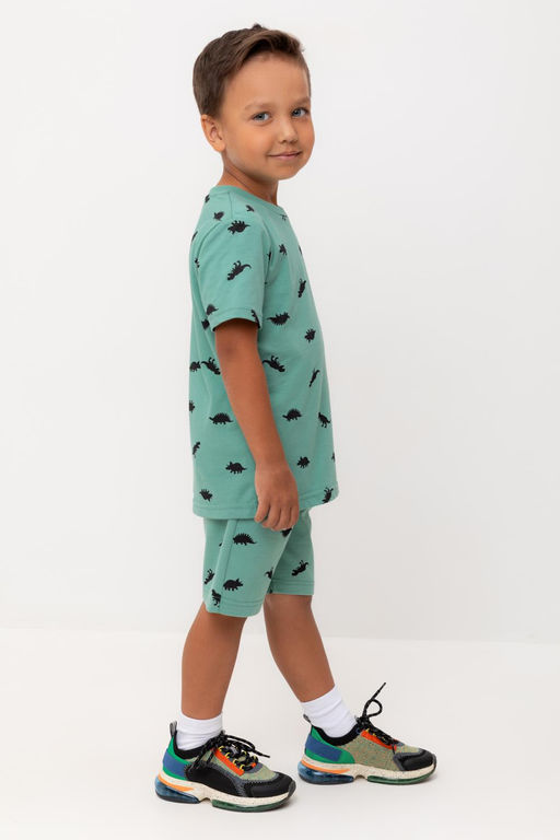 Crockid _ КР 400818/малахитово-зеленый,дино к560 шорты для мал  фото 4