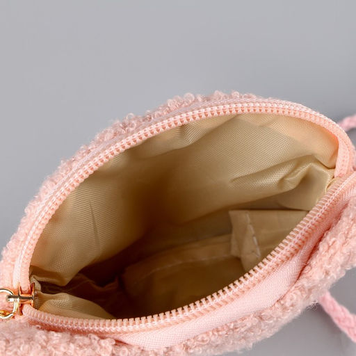 Сумка детская мягкая «Котёнок», 15×13 см, розовая