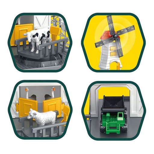 Игровой набор «Ферма», парковка для машин, амбар, вольеры, транспорт, животные