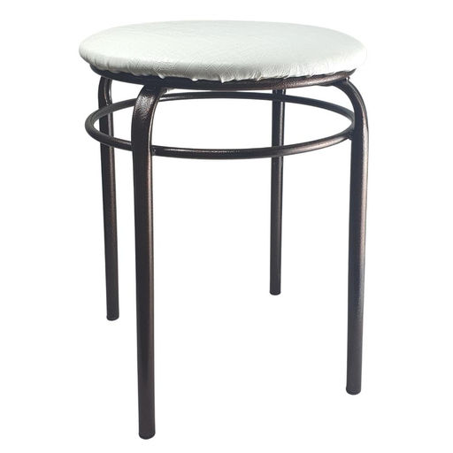 Табурет "Великан" с 2-кольца Н-22 к/з бел.крокодил н.медь