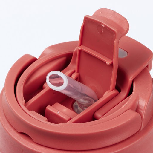 Стакан с крышкой Love You, 350 мл, стекло, красный