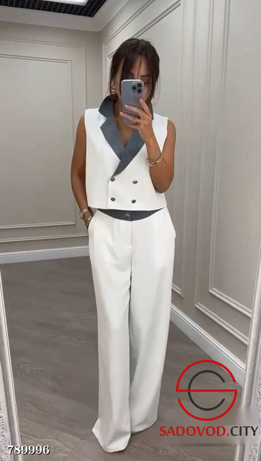 Женский брючный вечерний костюм - Bruno фото 3