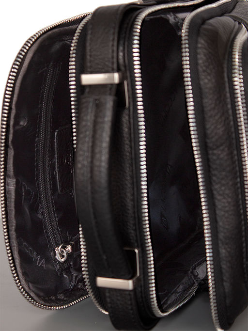 LACCOMA сумка 3768-4-черный натуральная кожа