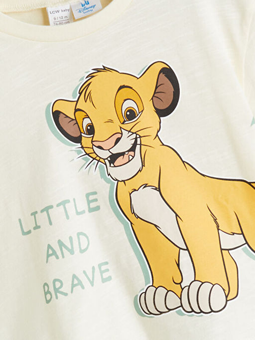 Aslan Kral Bask?l? Erkek Bebek ?ortlu Tak?m