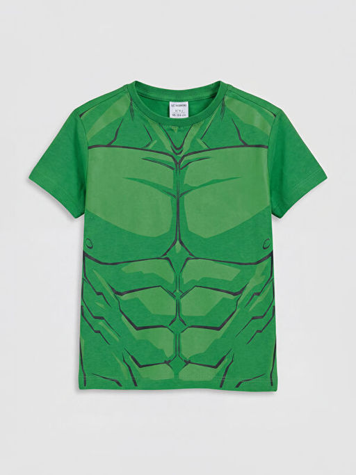 Hulk Bask?l? Erkek ?ocuk ?ortlu Pijama Tak?m?