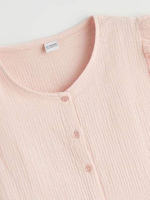 V Yaka F?rf?r Detayl? M?slin K?z ?ocuk G?mlek