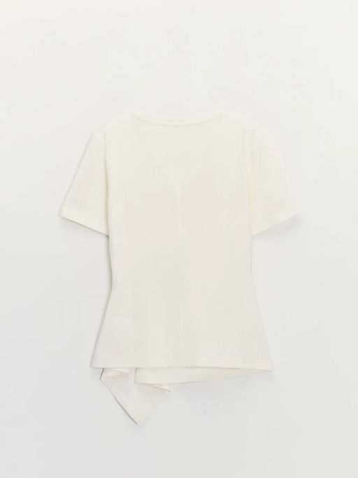 Приталенная футболка с ассиметричным низом ZR2605023405-2 / Zarina