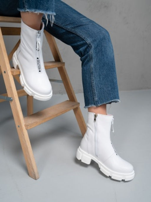 Ботинки 325.L.21074w. Белый / Байка