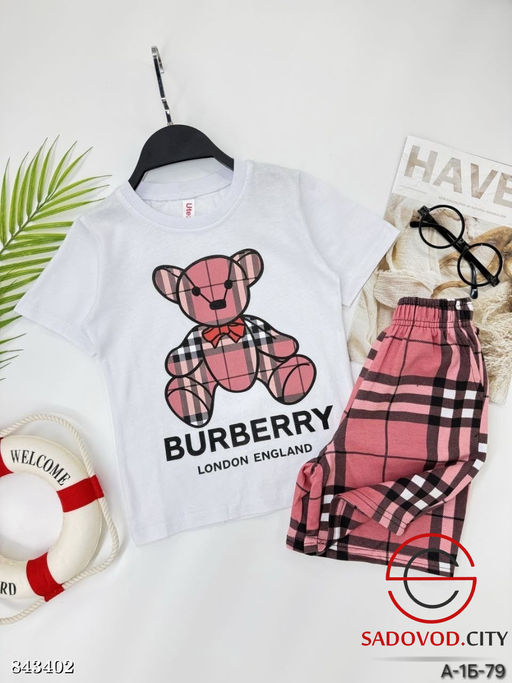 Костюм для девочки с рисунком